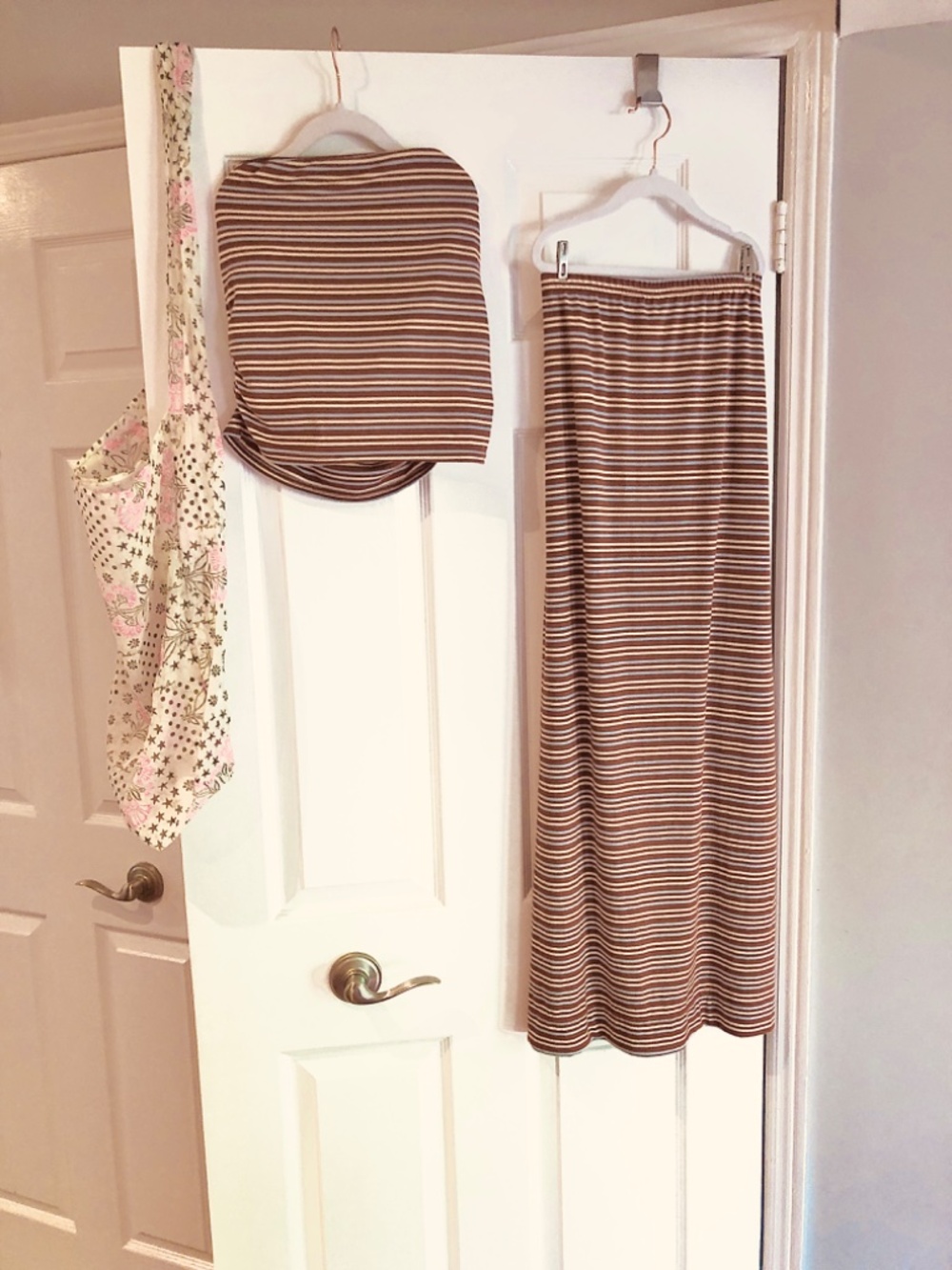 Free People “Good Feels Stripe Tube Set”  Size Large